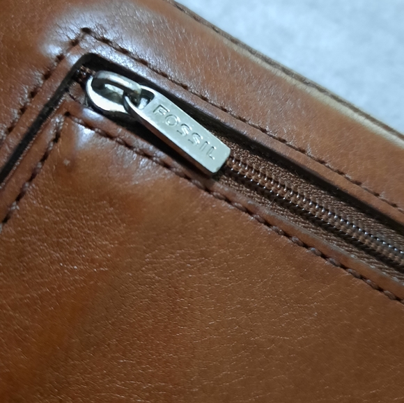 Fossil wallet. Brown - Picture 4 of 7